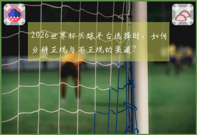 2026世界杯买球平台选择时，如何分辨正规与不正规的渠道？